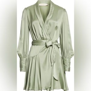 Zimmerman silk wrap dress NWT